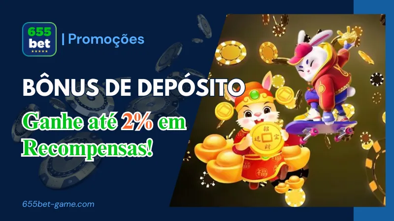 Bônus de Depósito 655Bet – Ganhe até 2% em Recompensas!