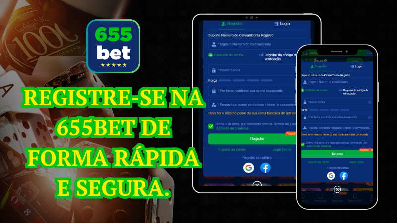 Registre-se na 655Bet de forma rápida e segura.